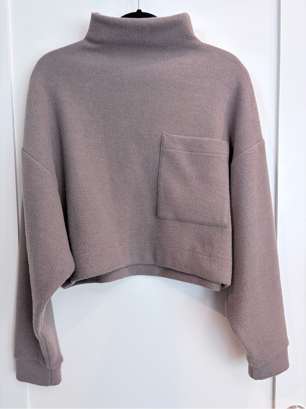 Oak + Fort Oversized Mock Neck Pocket Sweater – Size M